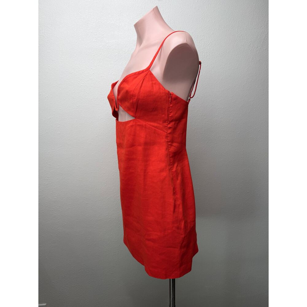 GAUGE81 Orange Red Cutout Mini Dress Women S - Picture 2 of 15